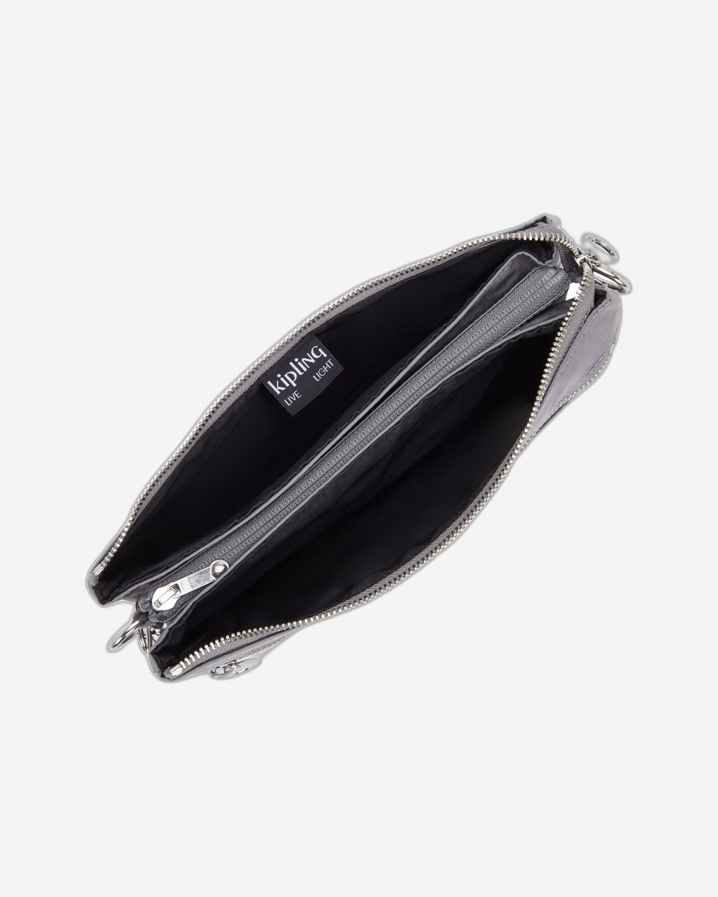 Kipling Riri L Zip Grey Spice Medium crossbody (with removable shoulderstrap) I4507-4GV