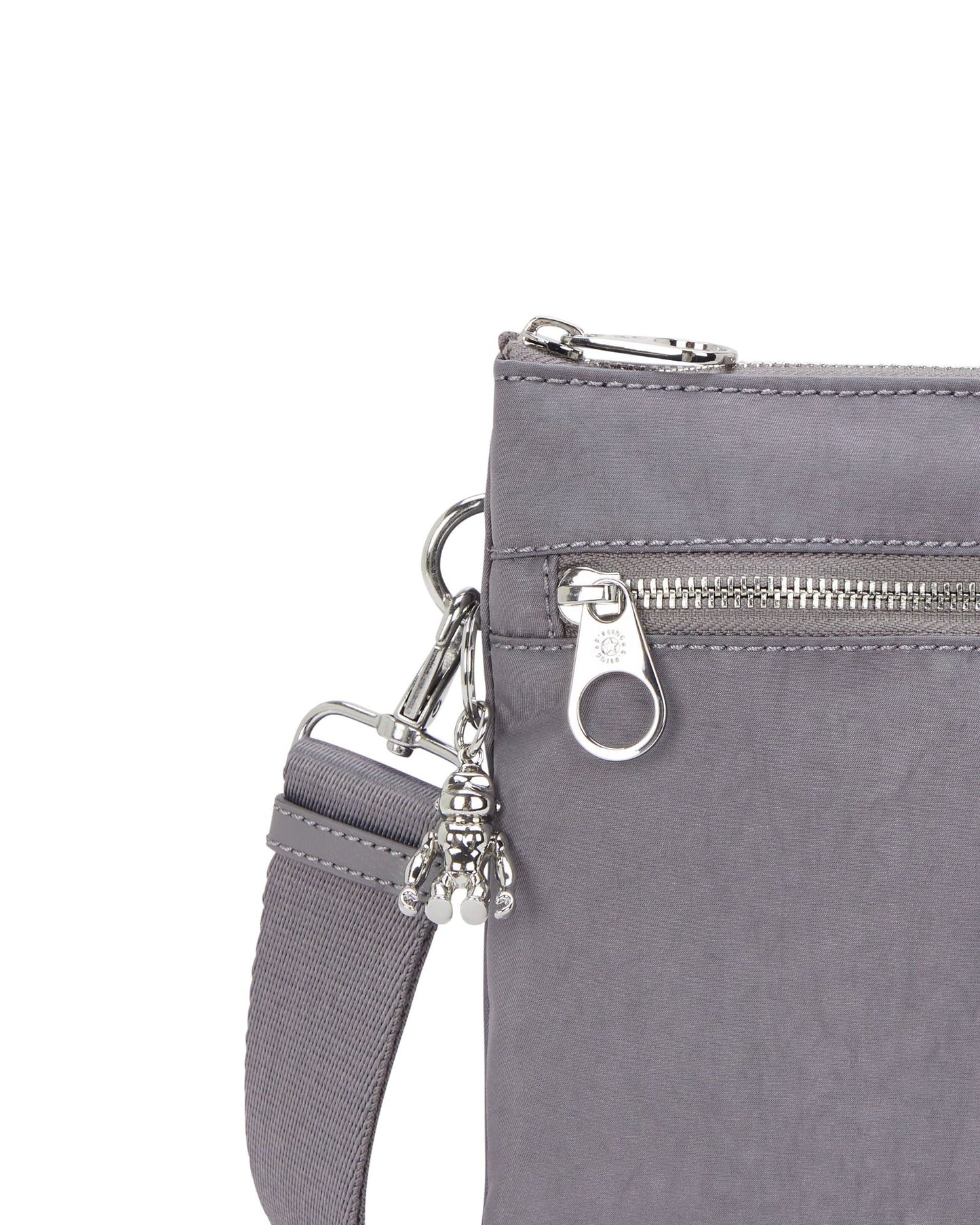 Kipling Riri L Zip Grey Spice Medium crossbody (with removable shoulderstrap) I4507-4GV