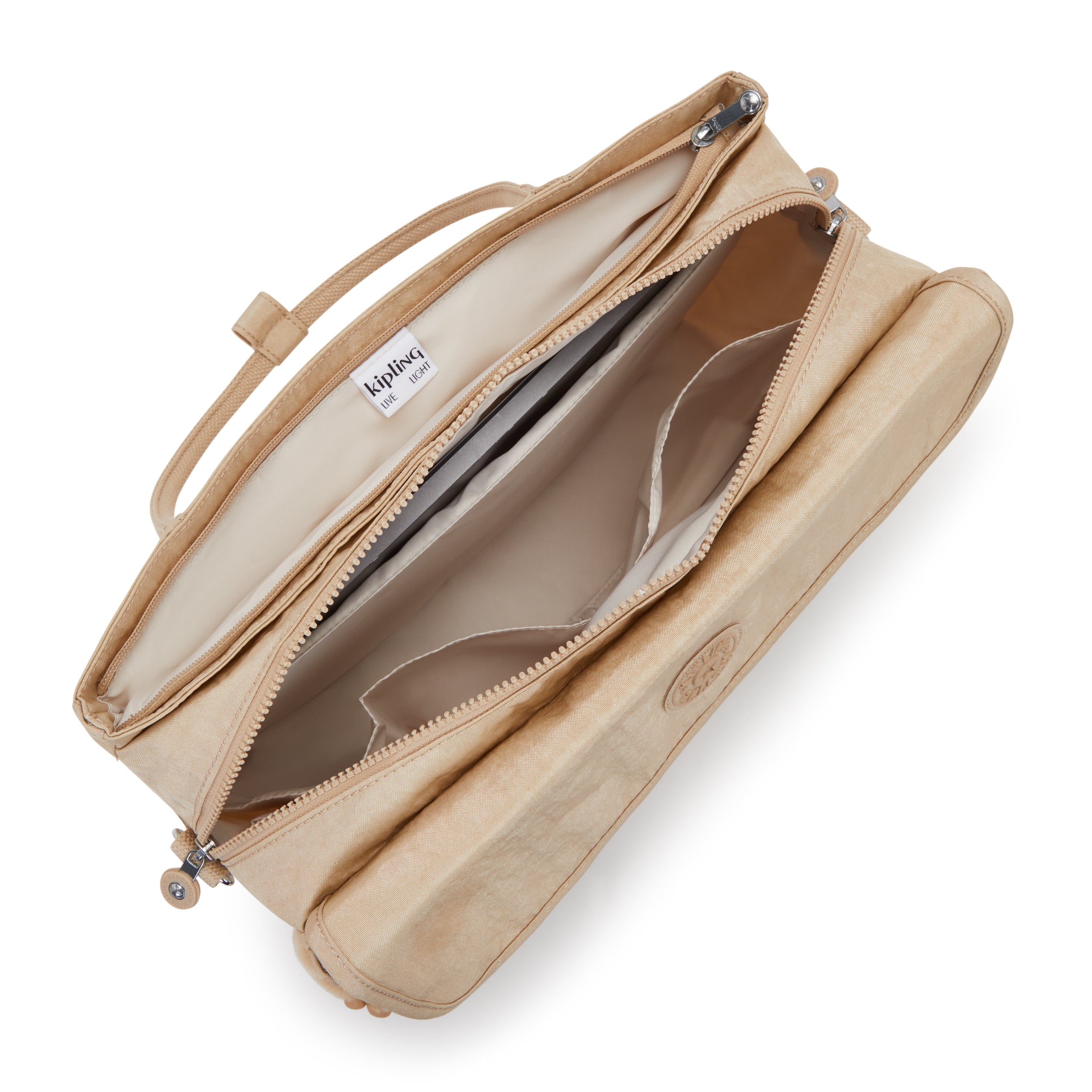 Kipling Superworker S Sparkled Beige Small working bag (with removable shoulderstrap) I4555-5DV