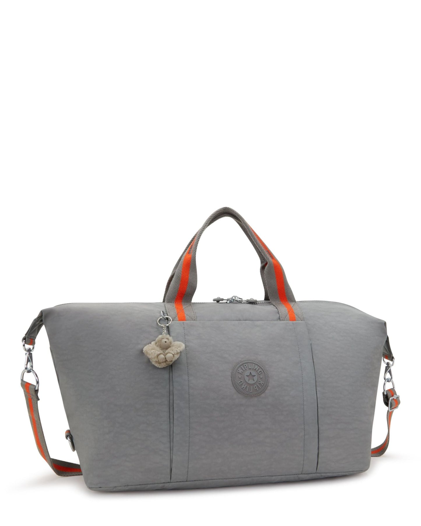 حقيبة Kipling Bori Inviting Grey Large Weekender (مع جراب عربة وحزام كتف قابل للإزالة) I4582-8DH