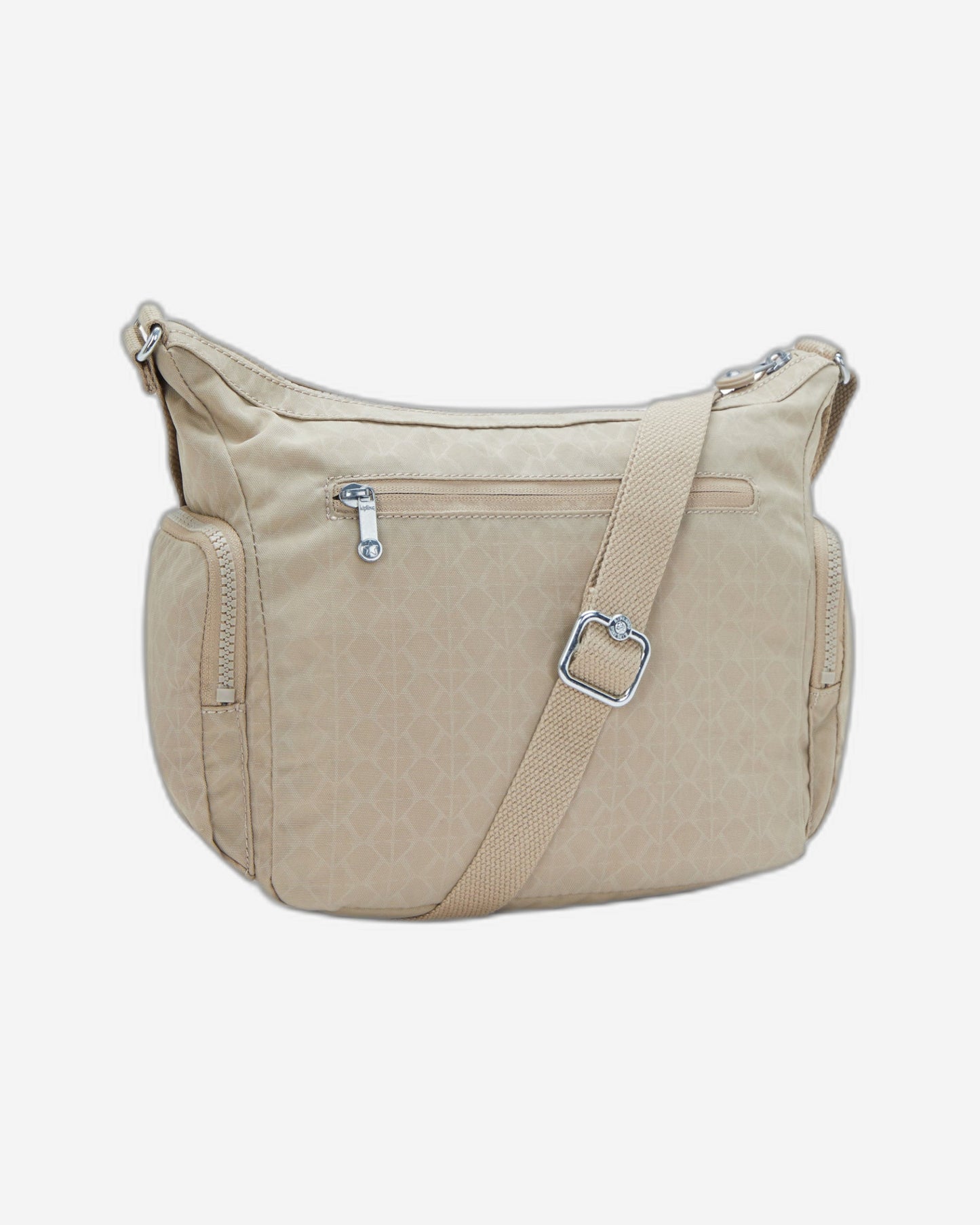 Kipling Gabb S Signature Beige Embossed Medium Crossbody Bag I4611-96A