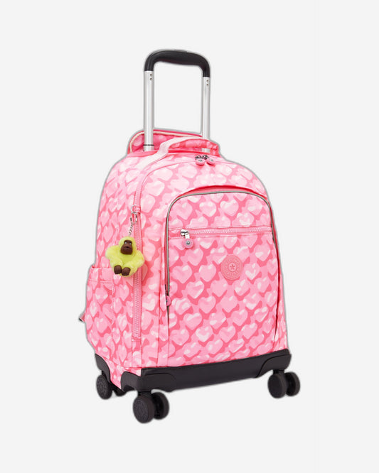 Kipling New Zea Adorable Hearts Large Wheeled Backpack  I4674-1NB