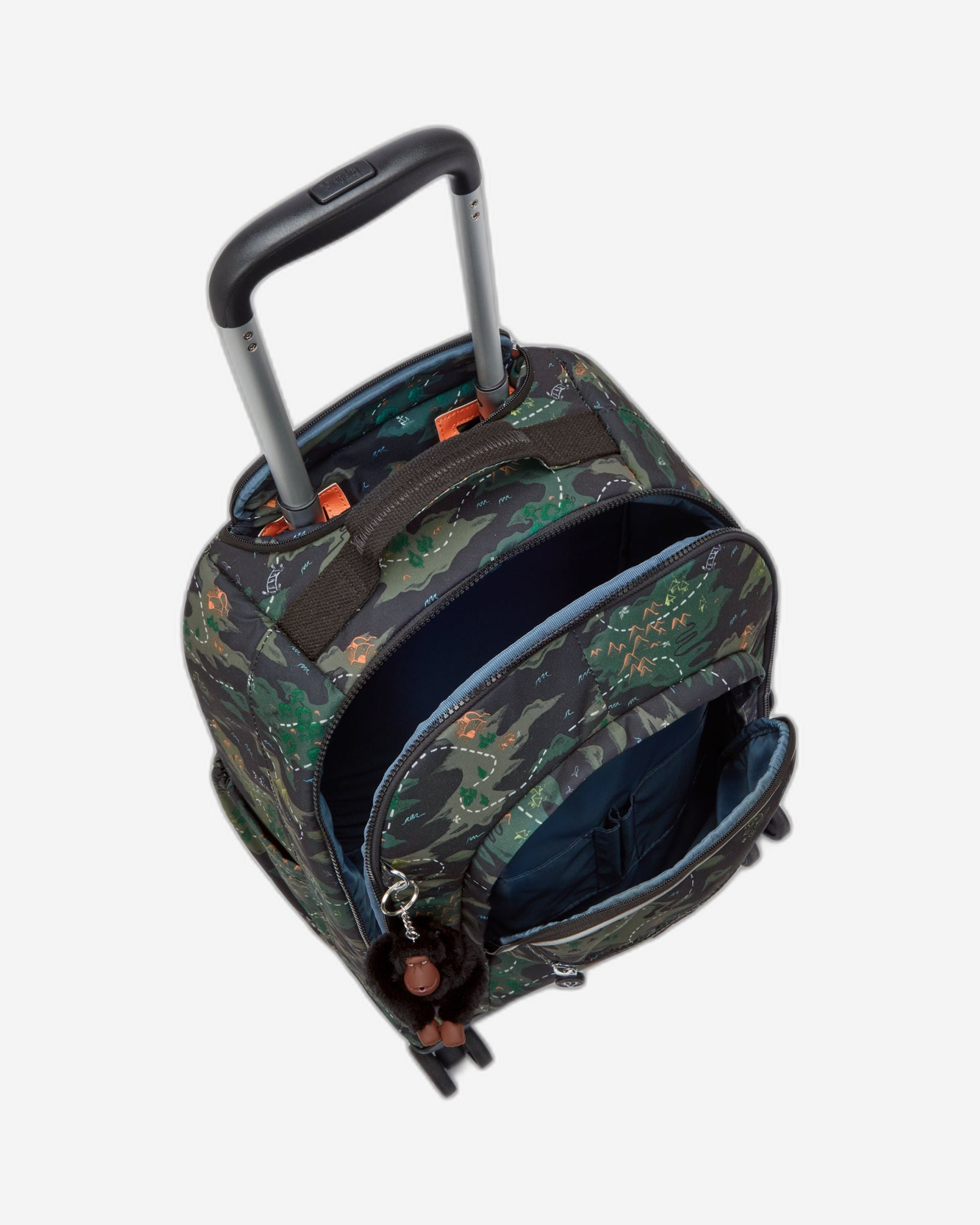 Kipling New Zea Camo Treasure Wheeled Backpack I4674-3PB