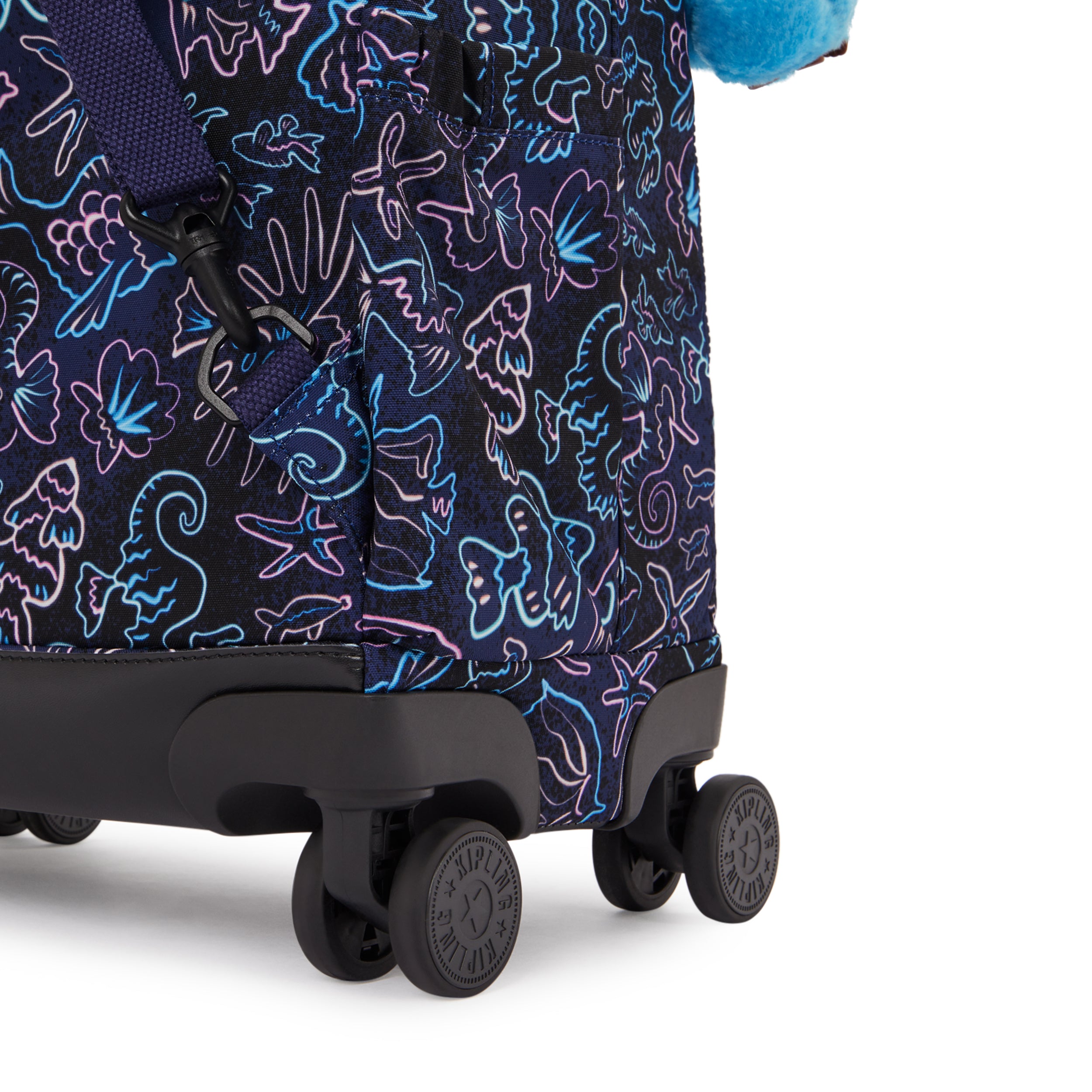 Kipling New Zea Disco Fish Large wheeled backpack with laptop compartment I4674-4FK