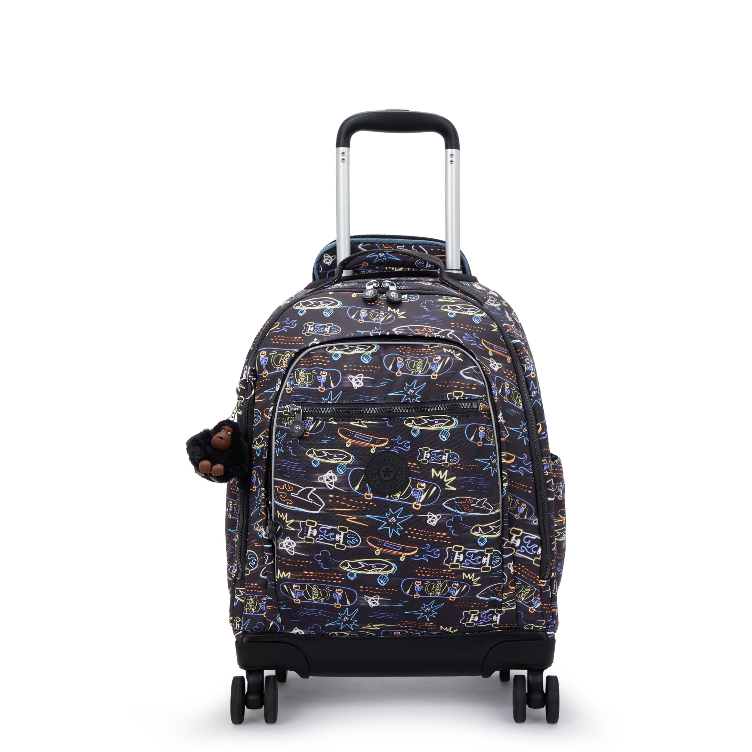 Kipling New Zea Neon Skate Large wheeled backpack with laptop compartment I4674-71M