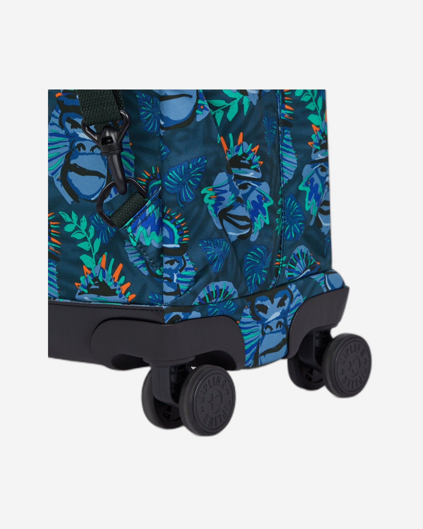 Kipling New Zea Blue Monkey Fun Large Wheeled Backpack C2I4674-8HJ