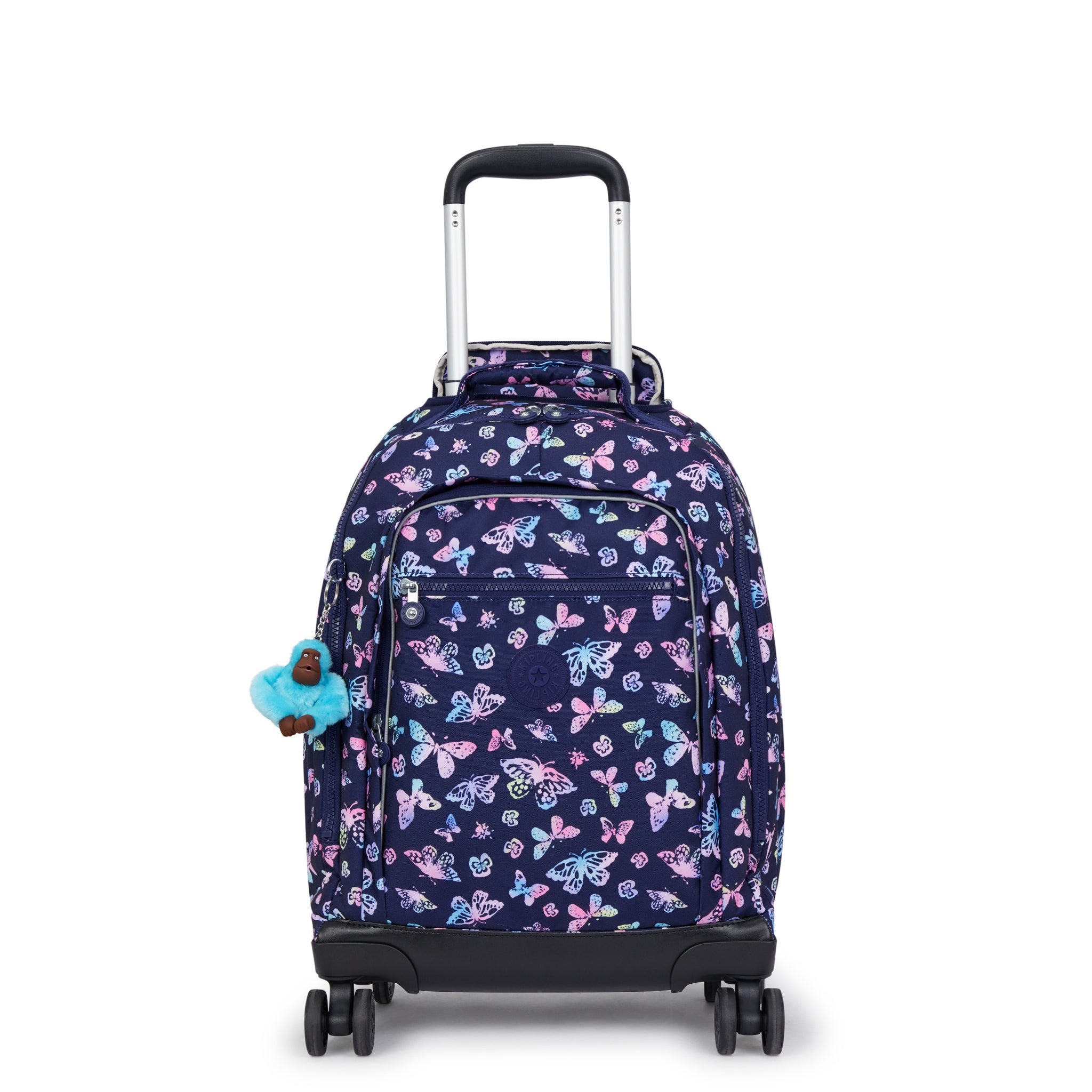 KIPLING-New Zea-Large wheeled backpack (with laptop protection)-Butterfly Fun-I4674-F5K
