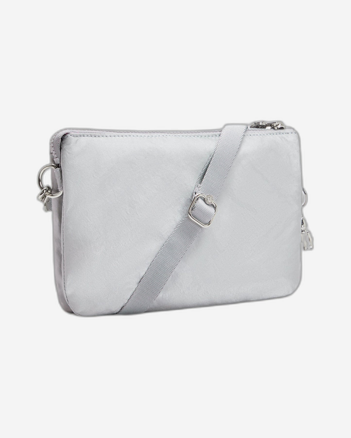 Kipling Riri Silver Glam Large Pouch with Crossbody Strap C2I4683-K2E