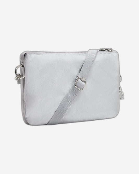Kipling Riri Silver Glam Large Pouch with Crossbody Strap C2I4683-K2E