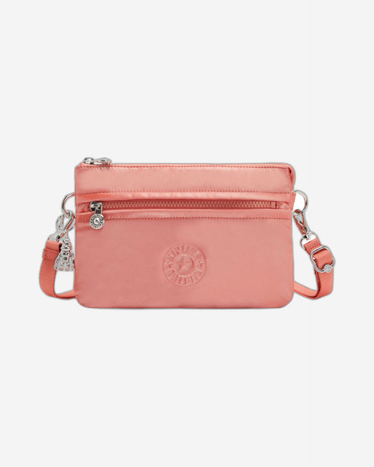 Kipling Riri Peach Glam Large Pouch with Crossbody Strap C2I4683-S7W