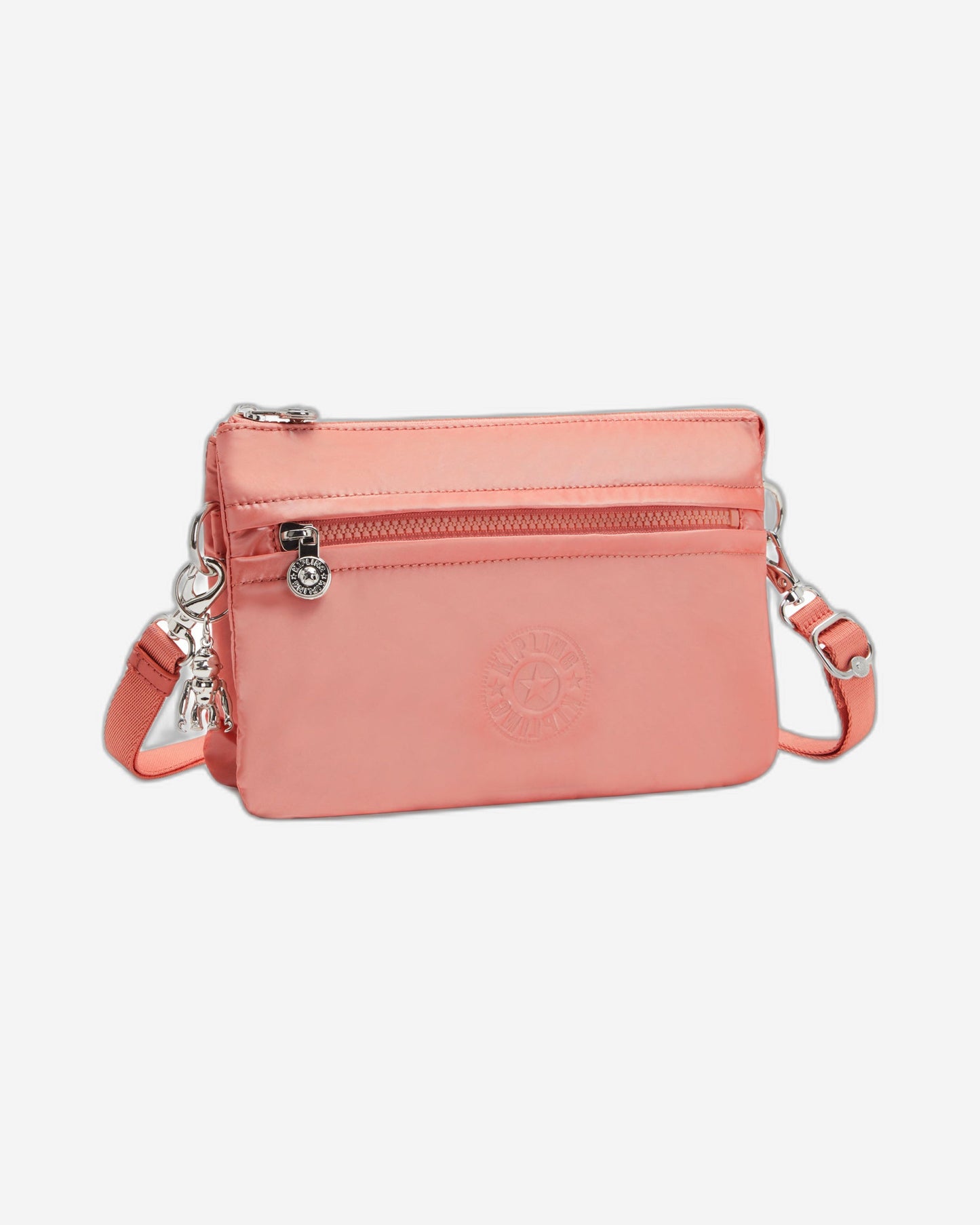 Kipling Riri Peach Glam Large Pouch with Crossbody Strap C2I4683-S7W