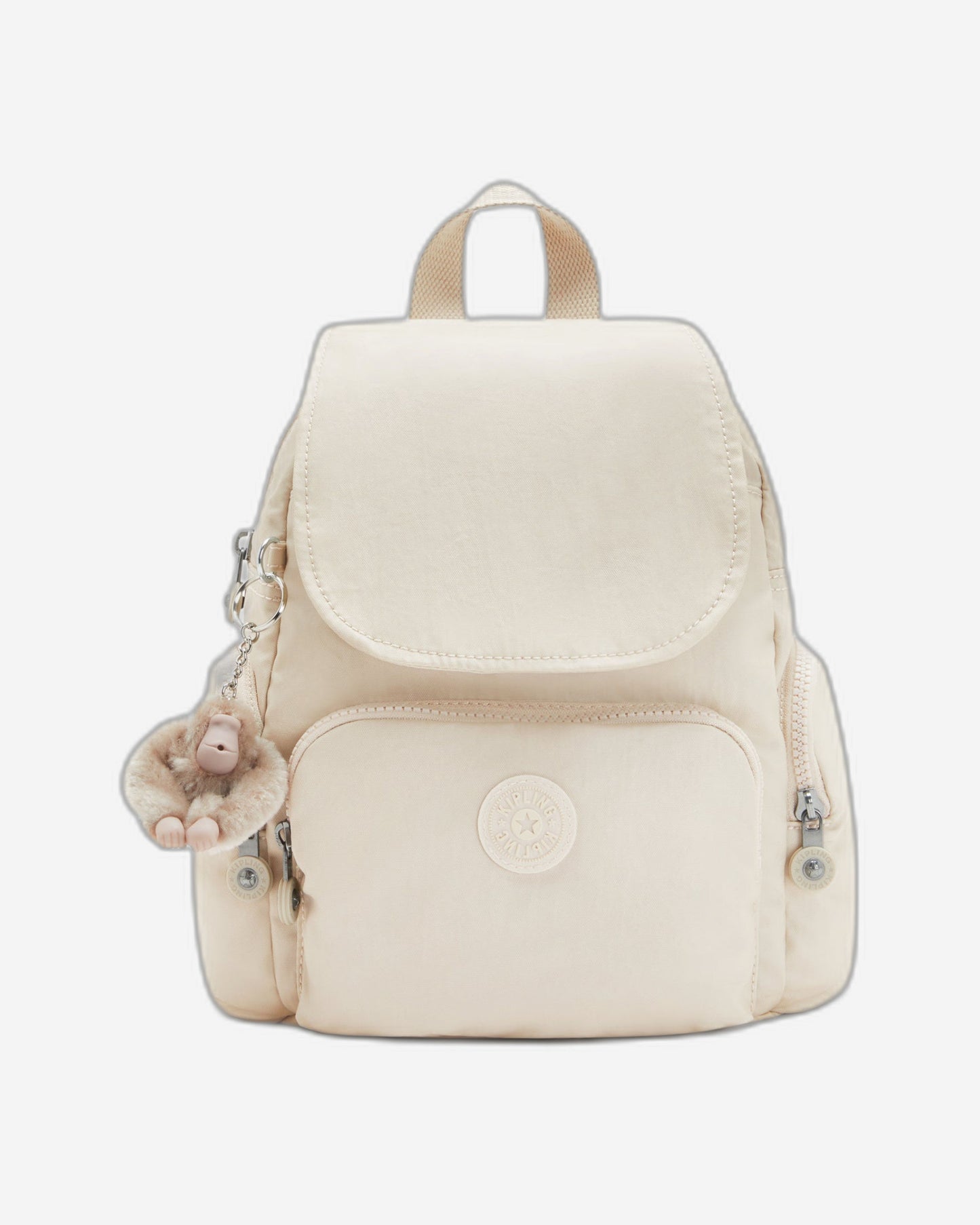 Kipling City Zip Mini Beige Pearl Mini Backpack C2I4697-3KA