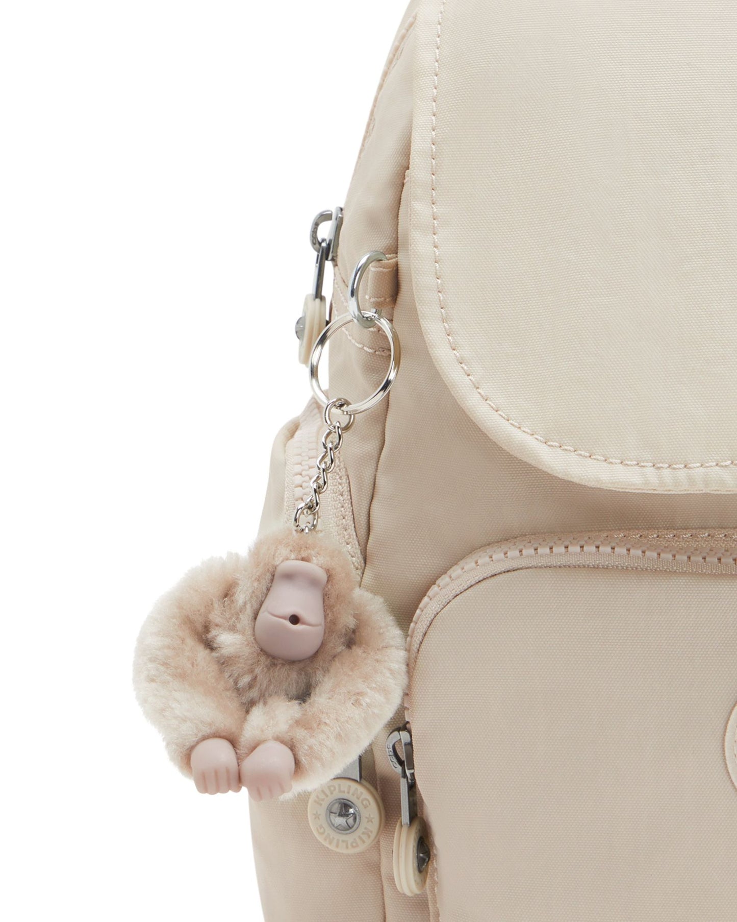 Kipling City Zip Mini Beige Pearl Mini Backpack C2I4697-3KA