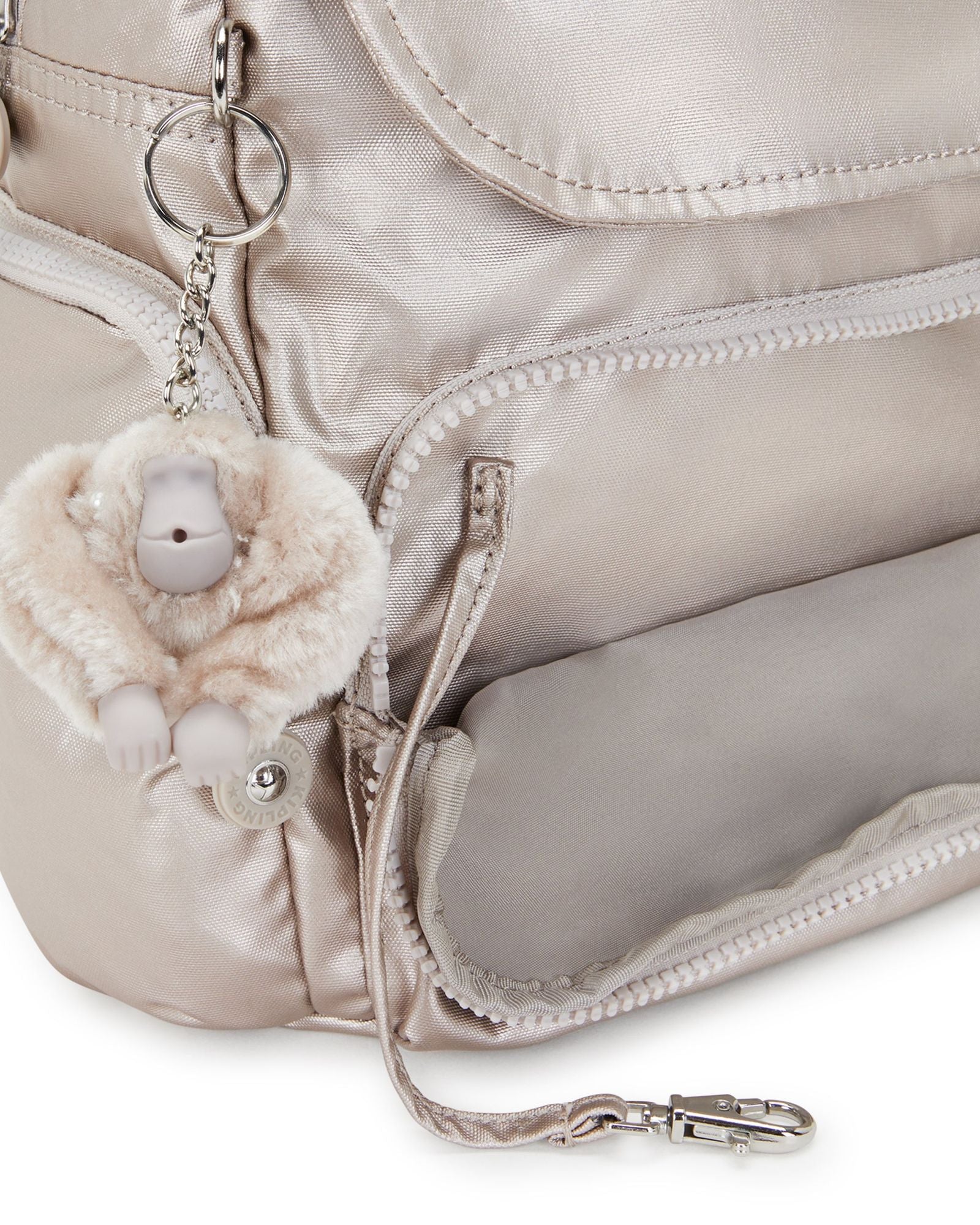 Kipling City Zip Mini Metallic Glow Backpack C2I4697-48I