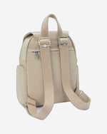 Kipling City Zip Mini Signature Beige Embossed Small Backpack I4697-96A