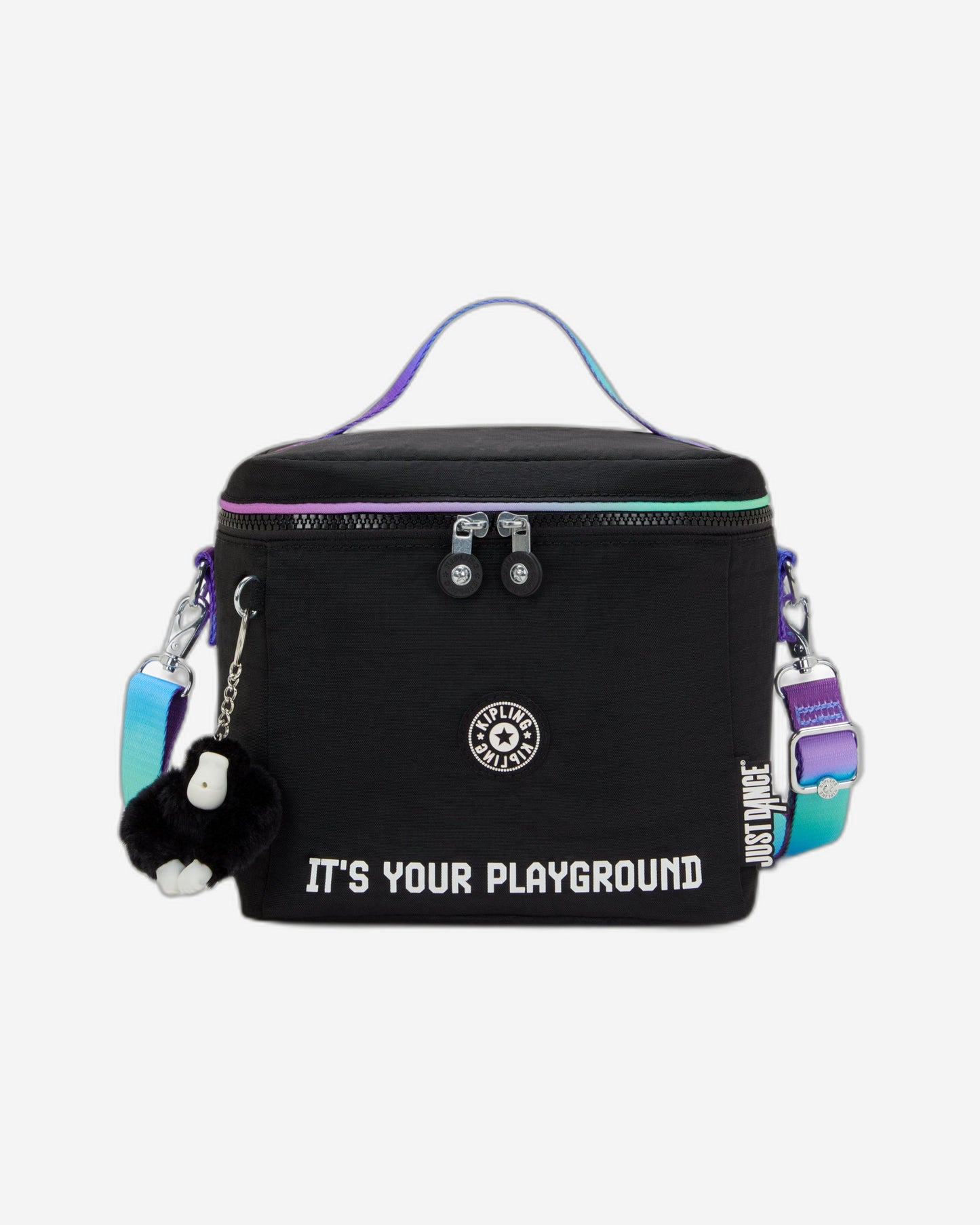 Kipling Graham Dance Black Lunch Bag with Removable Shoulderstrap I4699-JU7
