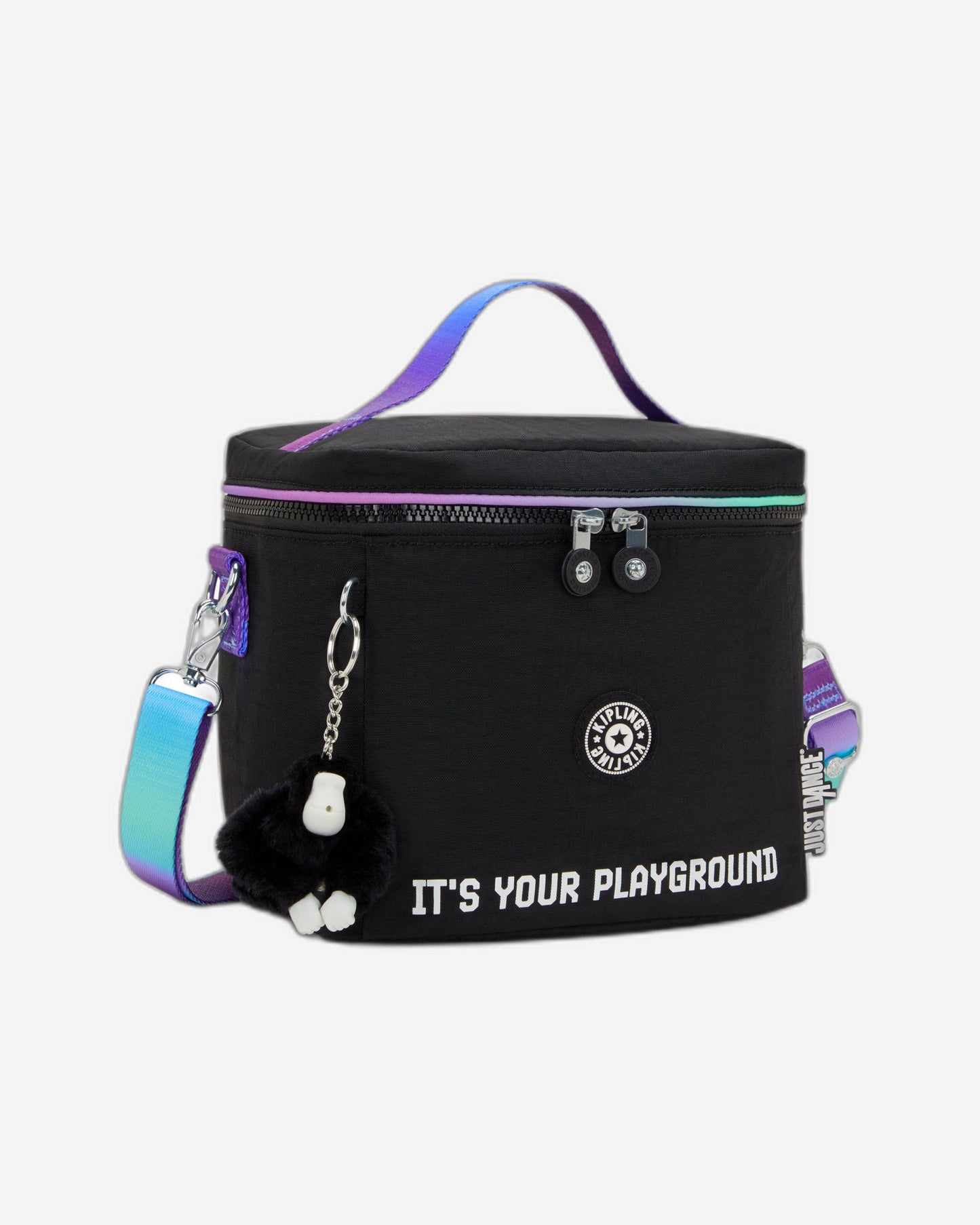 Kipling Graham Dance Black Lunch Bag with Removable Shoulderstrap I4699-JU7