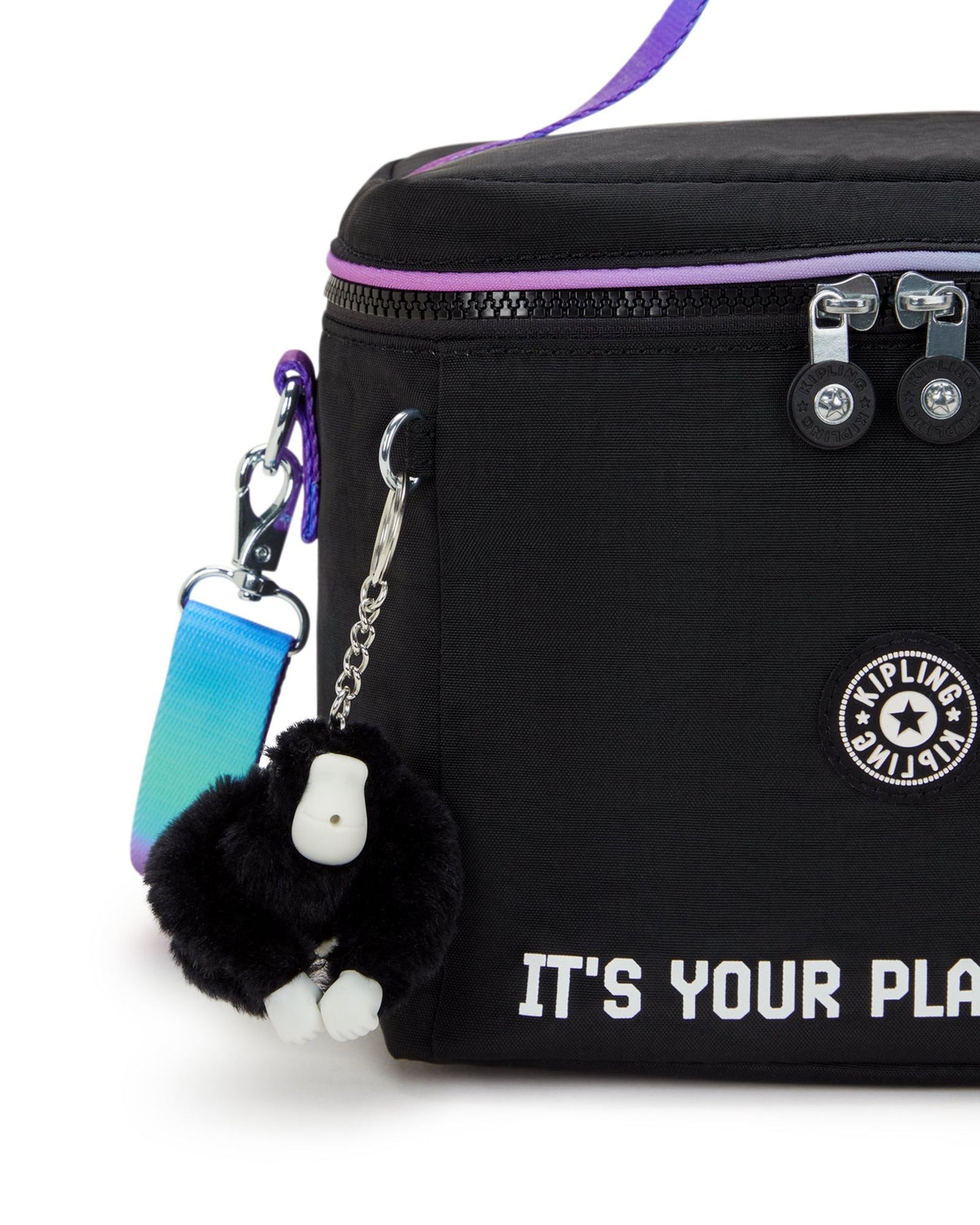 Kipling Graham Dance Black Lunch Bag with Removable Shoulderstrap I4699-JU7