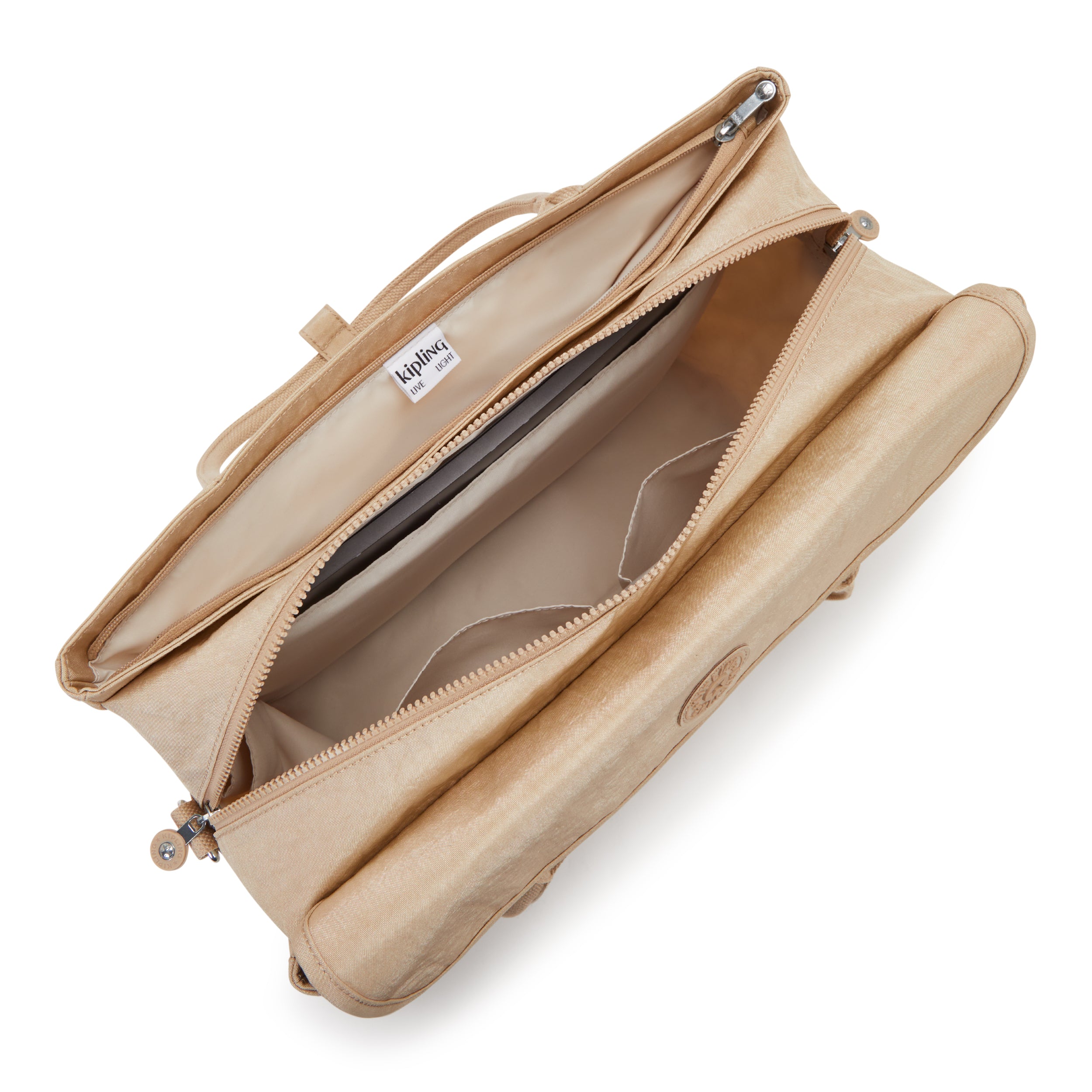 Kipling Superworker Sparkled Beige Working bag (with removable shoulderstrap) I4718-5DV