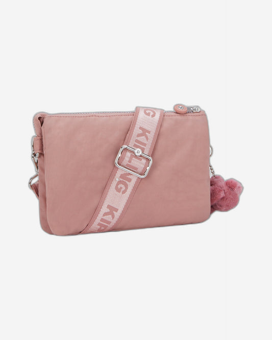 Kipling Riri Zip Glorious Pink Small crossbody (with removable shoulderstrap) I4745-8HB