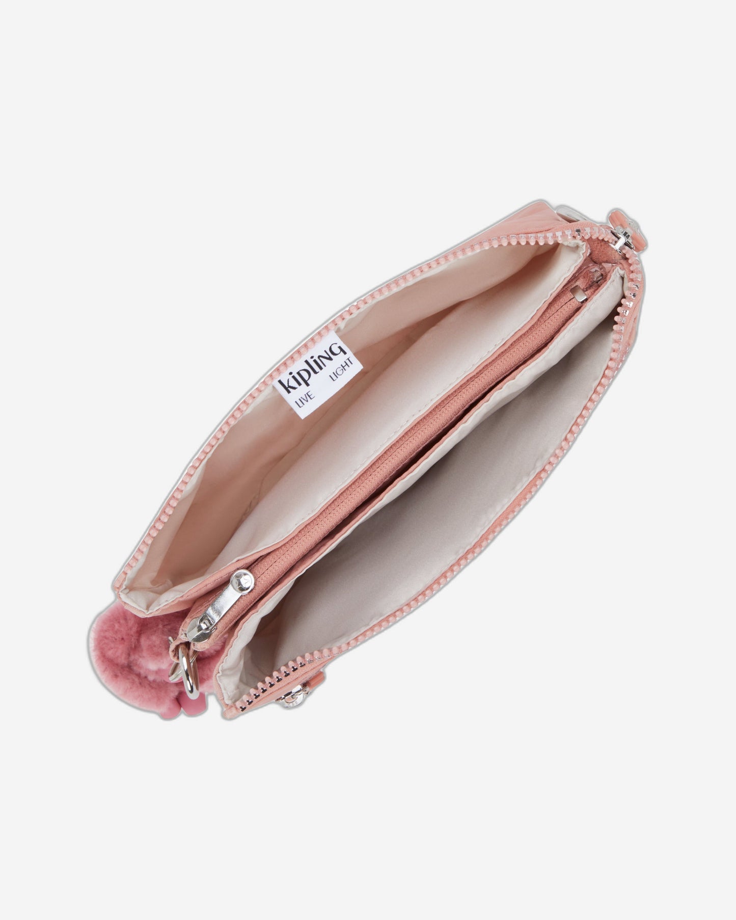 Kipling Riri Zip Glorious Pink Small crossbody (with removable shoulderstrap) I4745-8HB