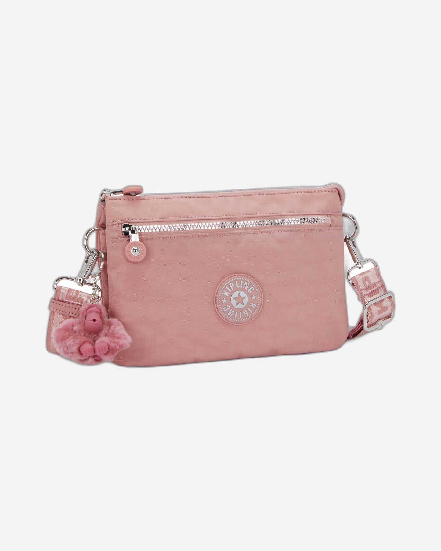 Kipling Riri Zip Glorious Pink Small crossbody (with removable shoulderstrap) I4745-8HB
