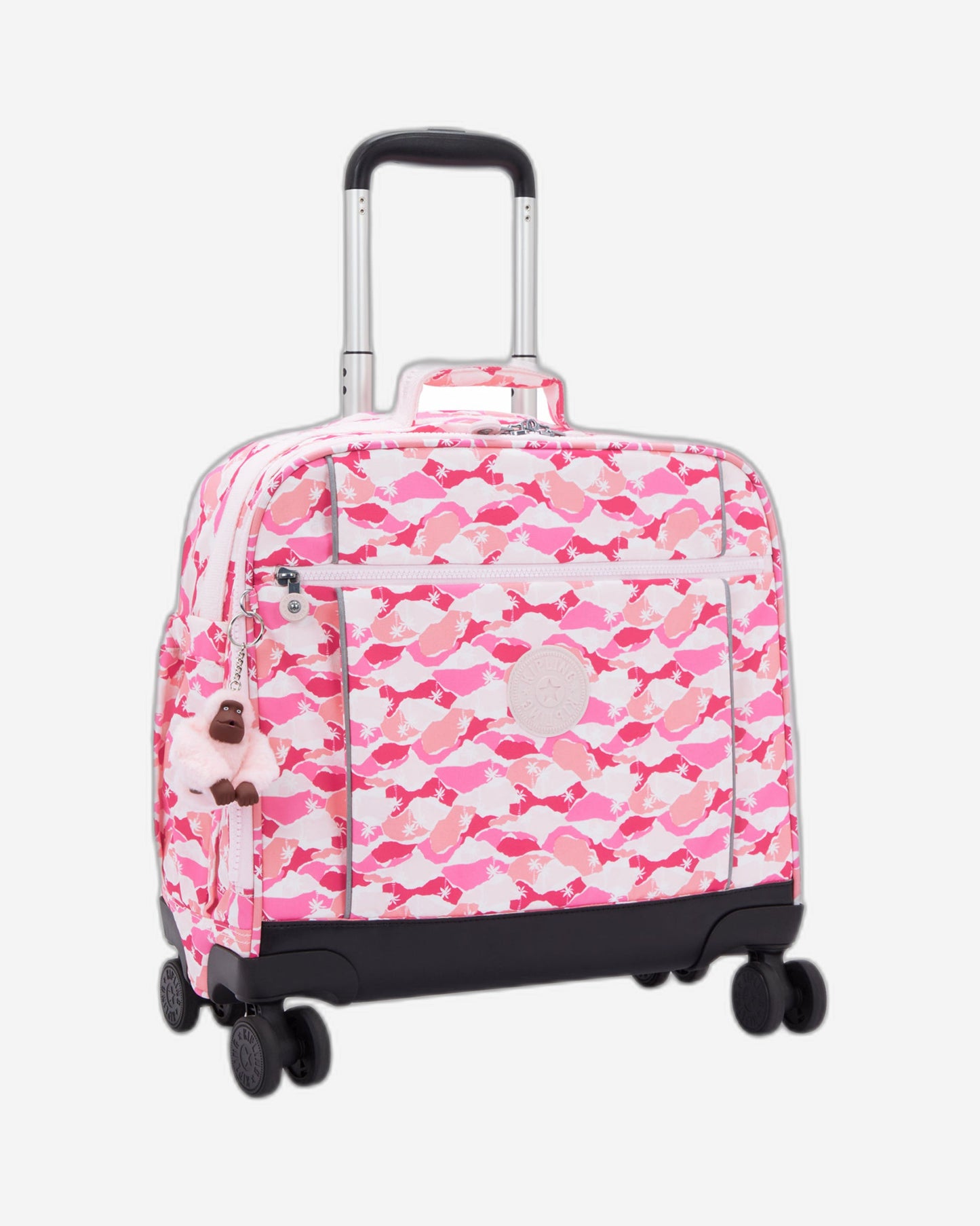 Kipling New Storia Pink Palm Wheeled Bag I4847-1BV