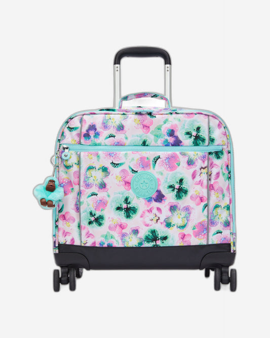 Kipling New Storia Aqua Blossom Large Wheeled Bag C2I4847-7EC