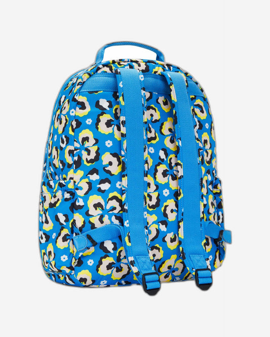 Kipling Seoul Leopard Floral Large Backpack C2I4851-P2A