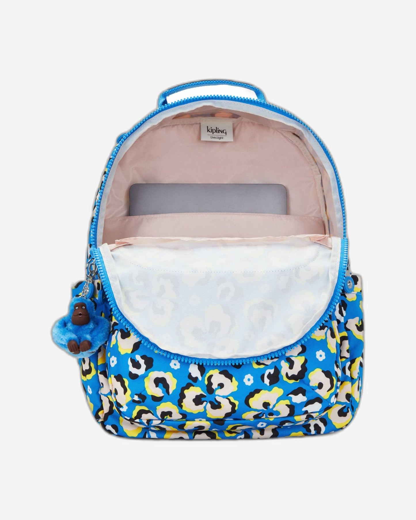 Kipling Seoul Leopard Floral Large Backpack C2I4851-P2A