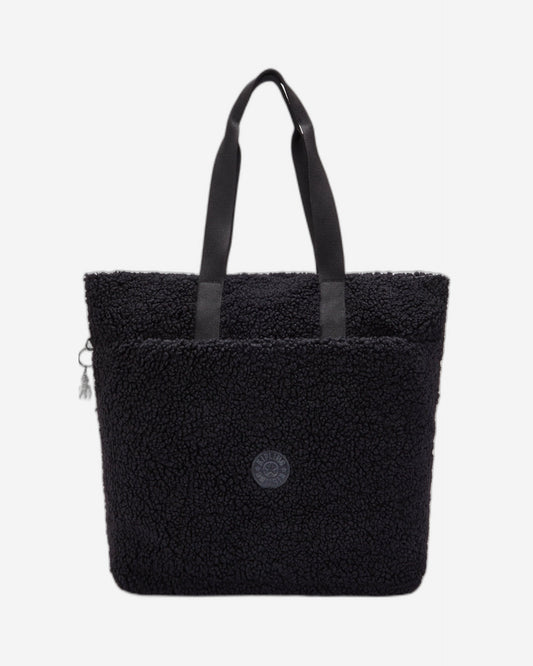 Kipling Glynn Black Fuzz Large Tote I4936-5PF