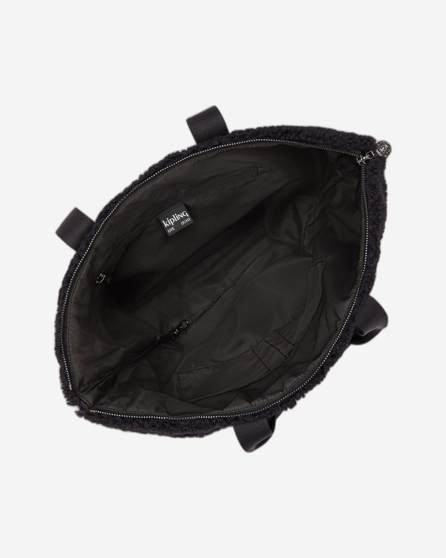 Kipling Glynn Black Fuzz Large Tote I4936-5PF