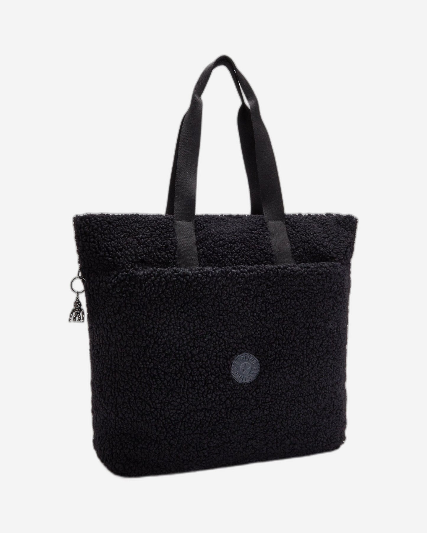 Kipling Glynn Black Fuzz Large Tote I4936-5PF