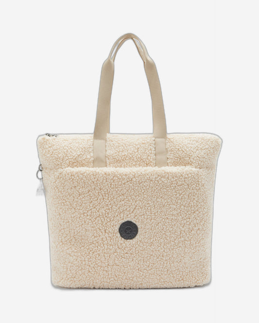 Kipling Glynn Natural Fuzz Large Tote I4936-8PF