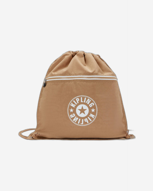 Kipling Supertaboo Early Tan C Medium backpack (with drawstring) I4971-7CT