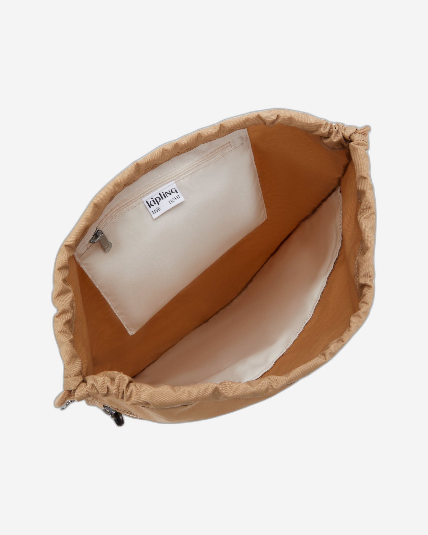 Kipling Supertaboo Early Tan C Medium backpack (with drawstring) I4971-7CT