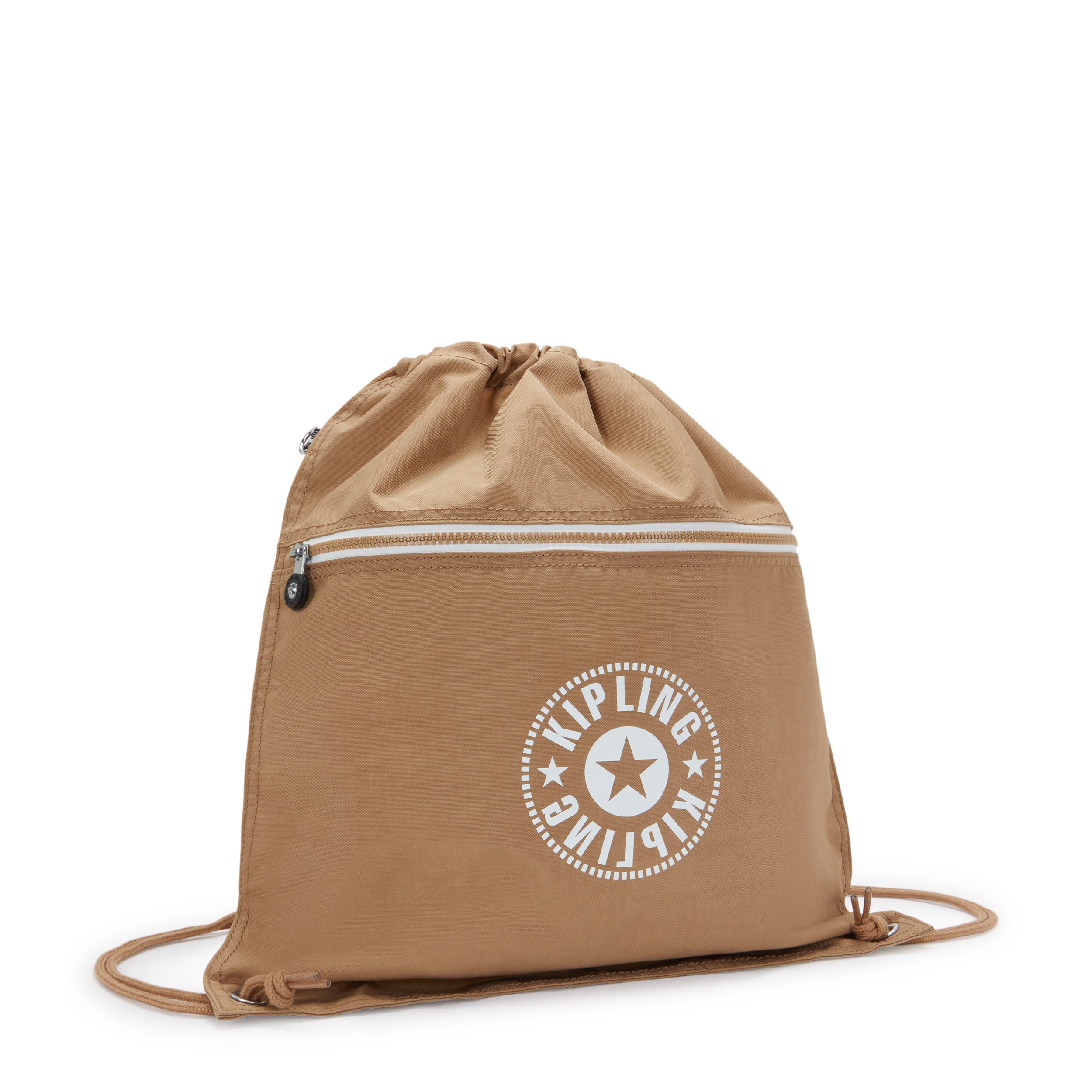 Kipling Supertaboo Early Tan C Medium backpack (with drawstring) I4971-7CT