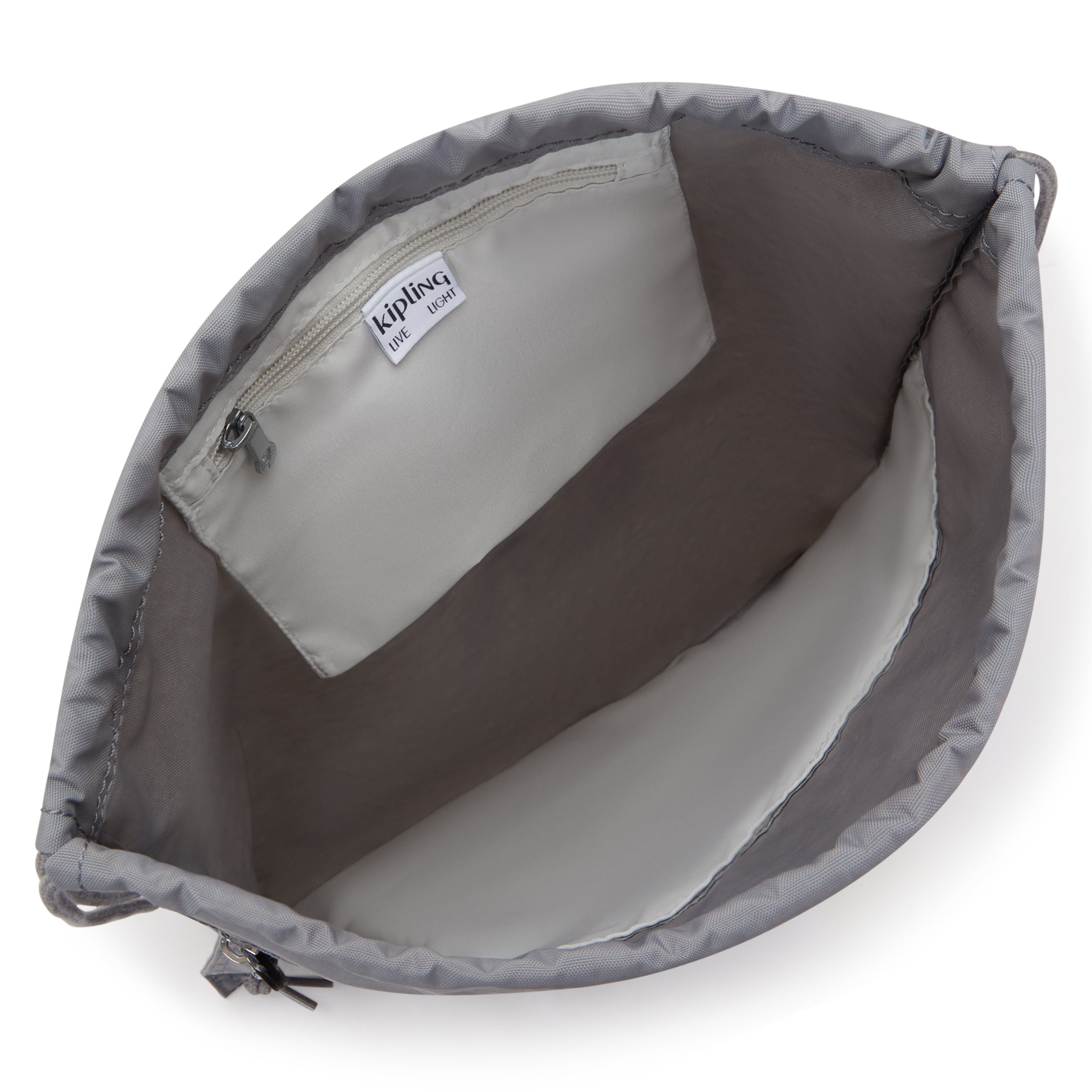 Kipling Supertaboo Inviting Grey C Medium backpack (with drawstring) I4971-Y00