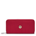 Kipling Money World Red Red Wine Large Wallet I5102-6SE