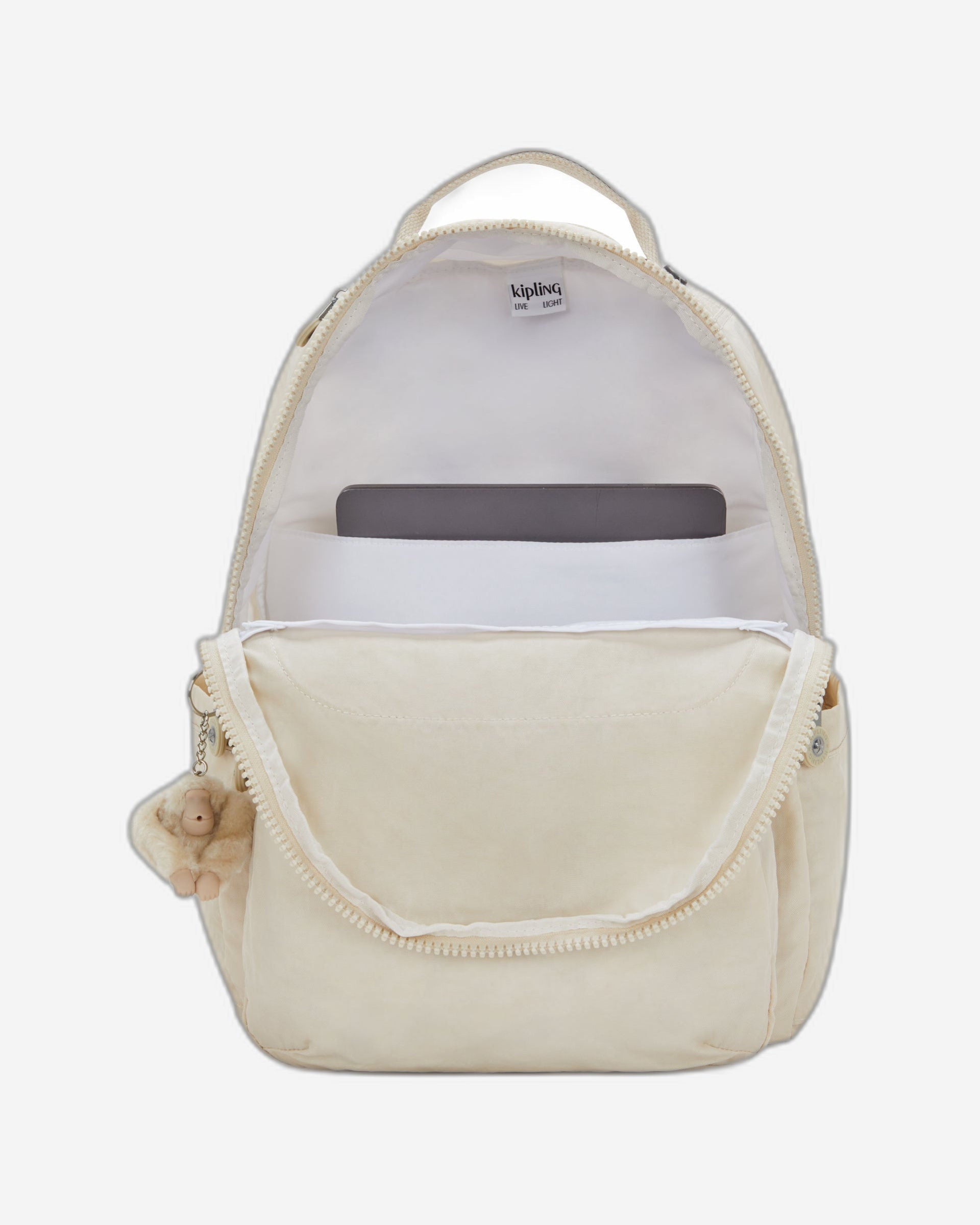 Kipling Seoul Hideaway Beige Large Backpack I5210-7JR