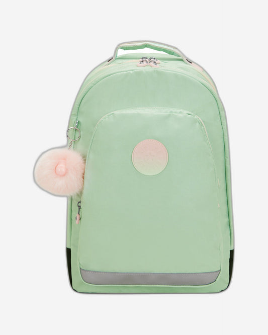 Kipling Class Room Soft Green Met Large Backpack C2I5213-5KY