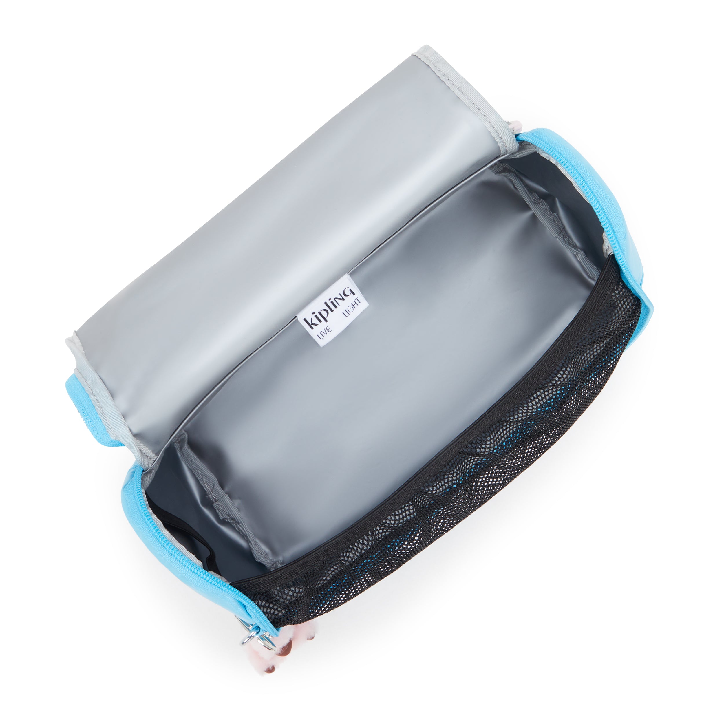 Kipling New Kichirou Sea Blue Met Large lunchbag with trolley sleeve I5356-52D