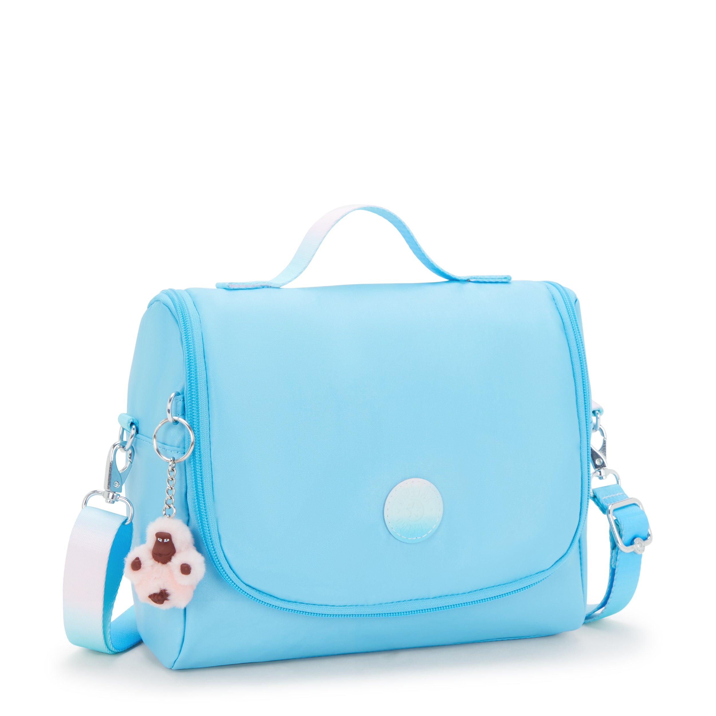 Kipling New Kichirou Sea Blue Met Large lunchbag with trolley sleeve I5356-52D