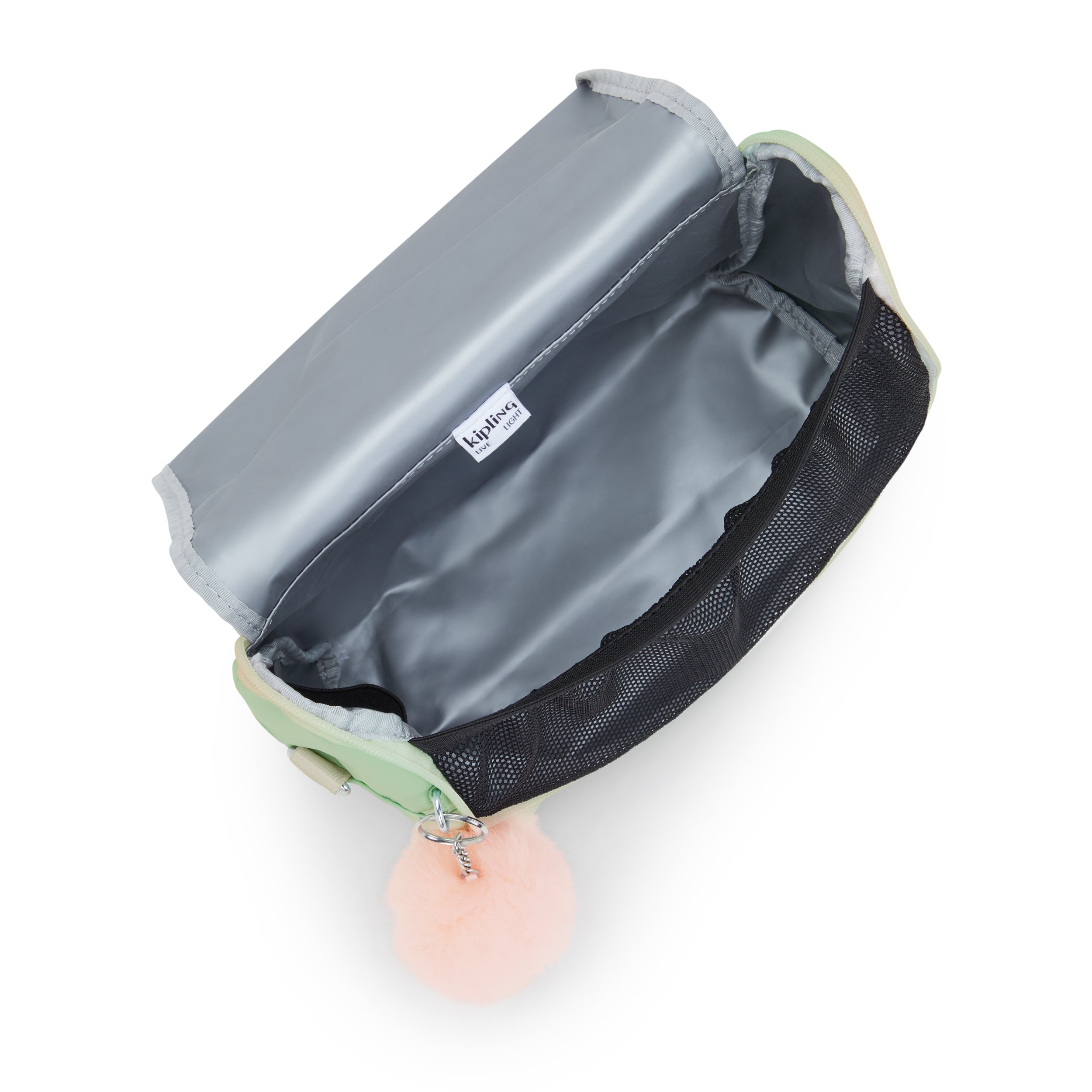 Kipling New Kichirou Soft Green Met Large Lunch Bag with Trolley Sleeve C2I5356-5KY