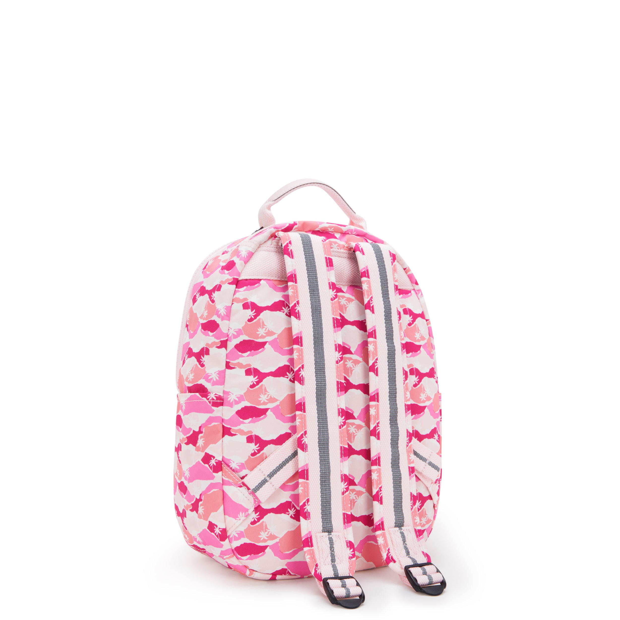 Kipling Seoul S Pink Palm Small backpack with tablet compartment I5357-1BV