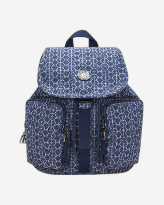 Kipling Anto S Signature Denim Small Backpack I5386-7PF