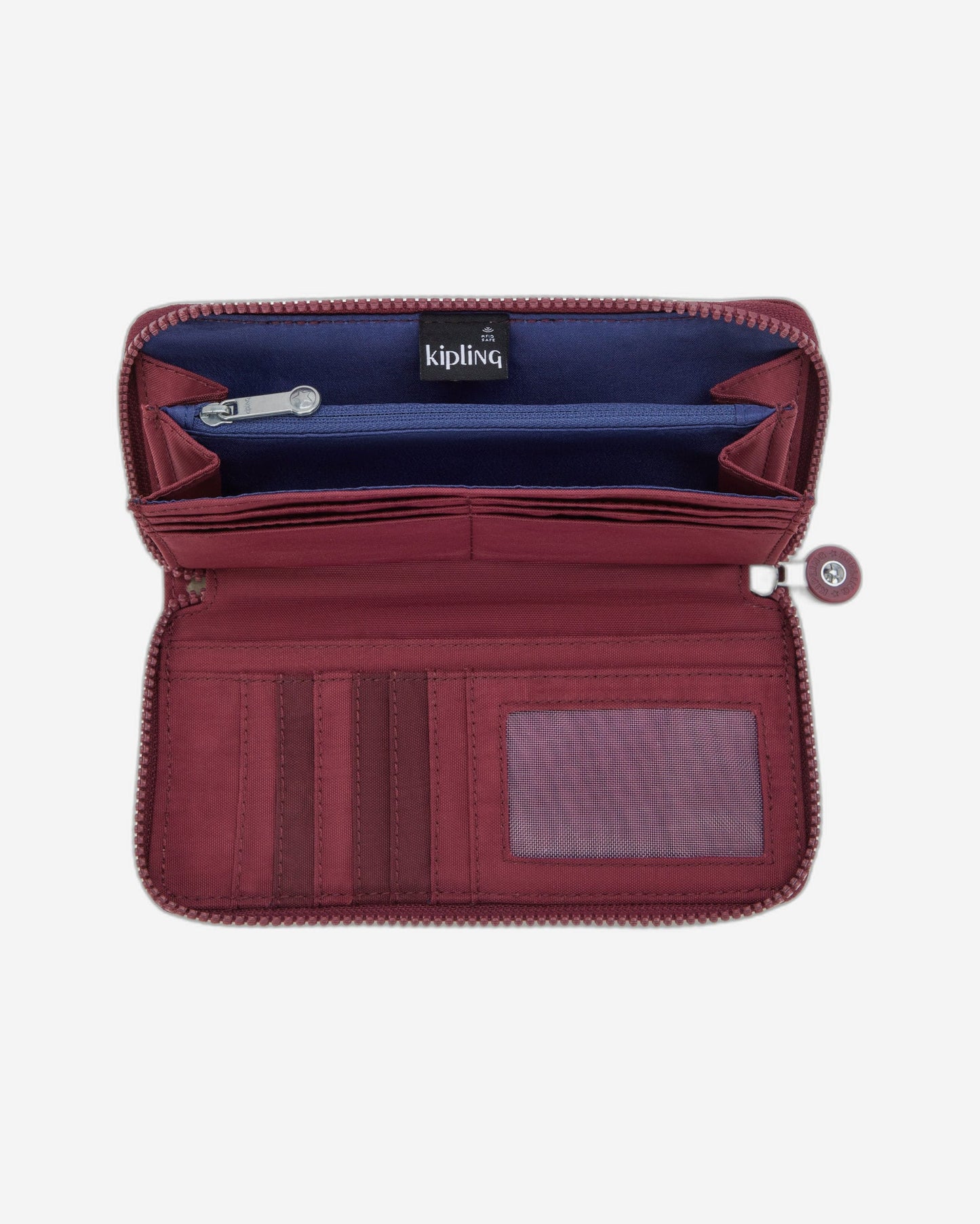 Kipling Money World Lounge Wine Large Wallet I5411-5FW