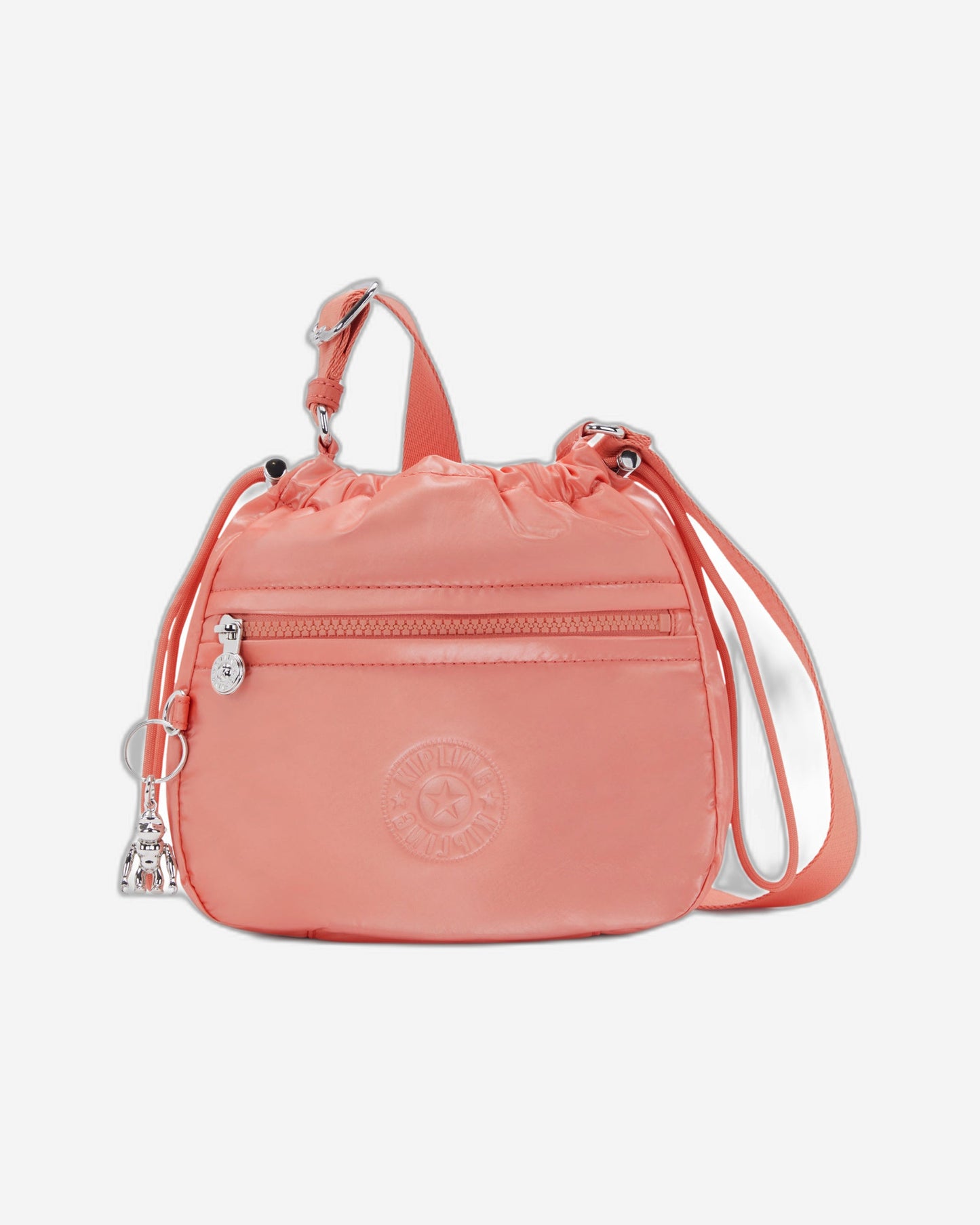 Kipling Jamir Peach Glam Small Drawstring Crossbody Bag C2I5578-S7W