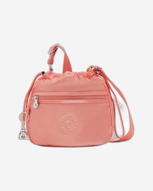 Kipling Jamir Peach Glam Small Drawstring Crossbody Bag C2I5578-S7W