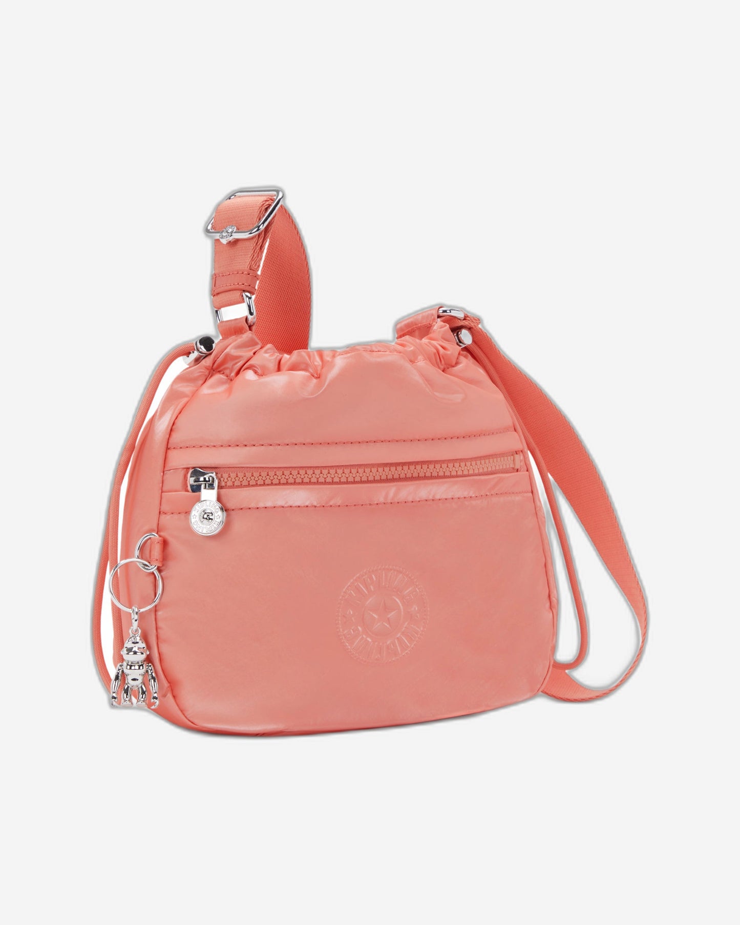 Kipling Jamir Peach Glam Small Drawstring Crossbody Bag C2I5578-S7W